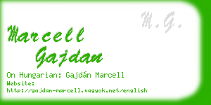 marcell gajdan business card