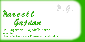 marcell gajdan business card